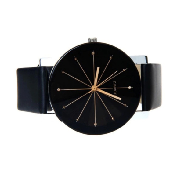 ⌚️NEW⌚️ Unisex Wristwatch Leather Quartz Watch - Picture 7 of 8